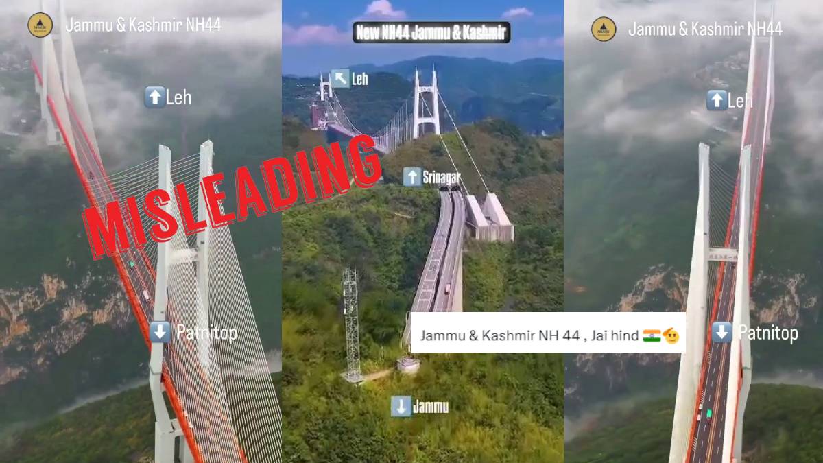 Video of bridge from China shared as that from India