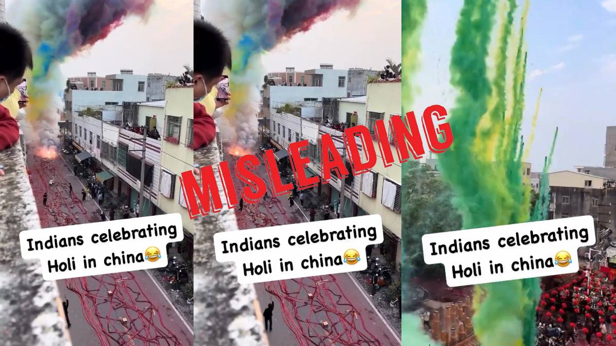 Misleading claim about Holi in China